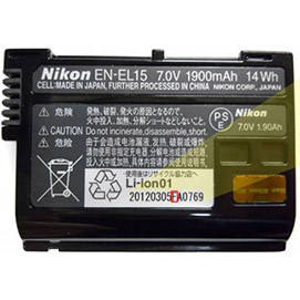 EN-EL15 Rechargeable Li-ion Battery Service Advisory