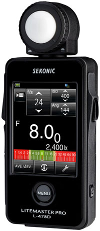 Sekonic Announces LITEMASTER PRO L-478DR and L-478D Touchscreen Light Meters