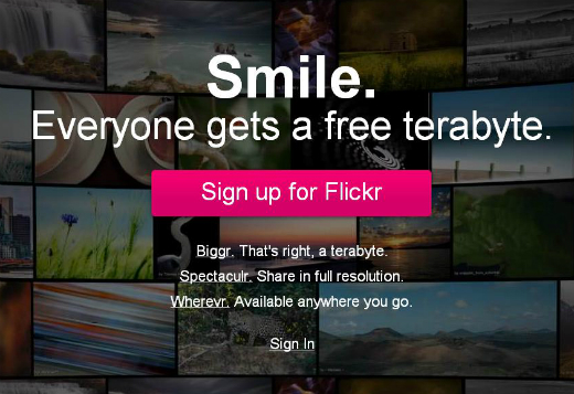 The New Flickr: One Terabyte for All