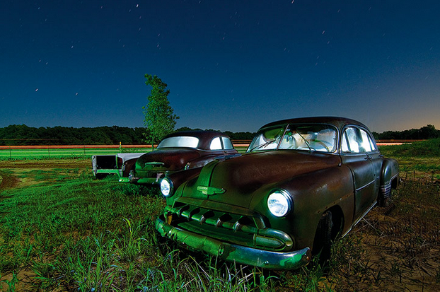 Six Haunting Light Painted Nightscapes by Noel Kerns