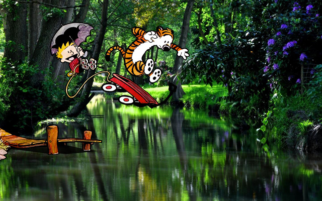 Adorable Calvin and Hobbes Photoshopped into the Real World