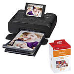 Canon SELPHY CP1300 Compact Photo Printer (Black) with RP-108 Ink/Paper Set