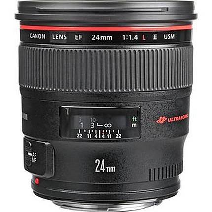 Canon EF 24mm f/1.4L II USM Wide Angle Lens - Black