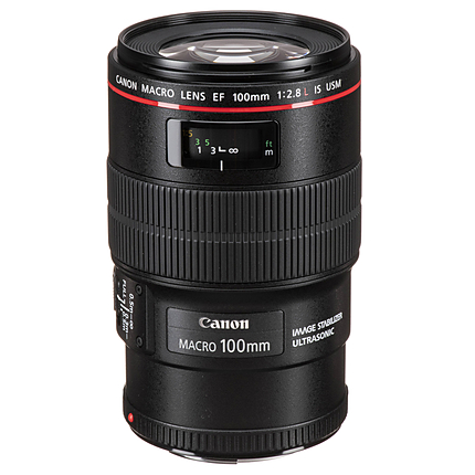 Canon EF 100mm f/2.8L IS USM Macro Lens - Black