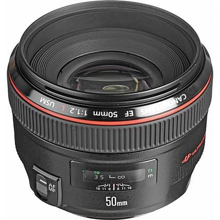 Canon EF 50mm f/1.2L USM Medium Telephoto Lens - Black