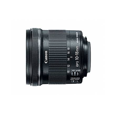 Canon EF-S 10-18mm f/4.5-5.6 IS STM Ultra Wide Zoom Lens - Black