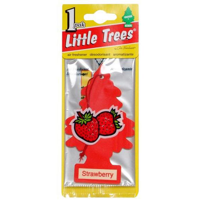 Little Tree Strawberry Air Freshner Single Pack Car Fresheners, 5