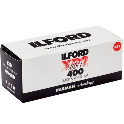 Ilford XP-2 Super 120 Black  and  White (Chromogenic C-41) Print Film (ISO-400)