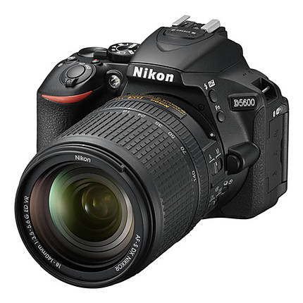 Nikon D5600 DSLR with AF-S DX NIKKOR 18-140mm f/3.5-5.6G ED VR Black