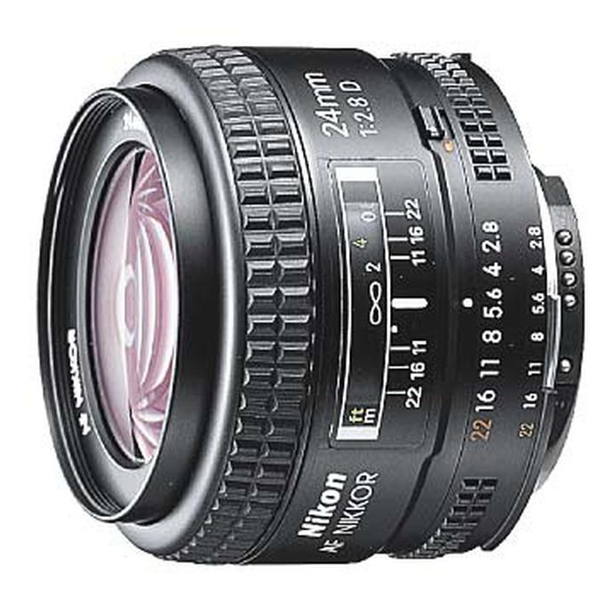 Nikon AF Nikkor 24mm f/2.8D Wide Angle Prime Lens Black Digital SLR
