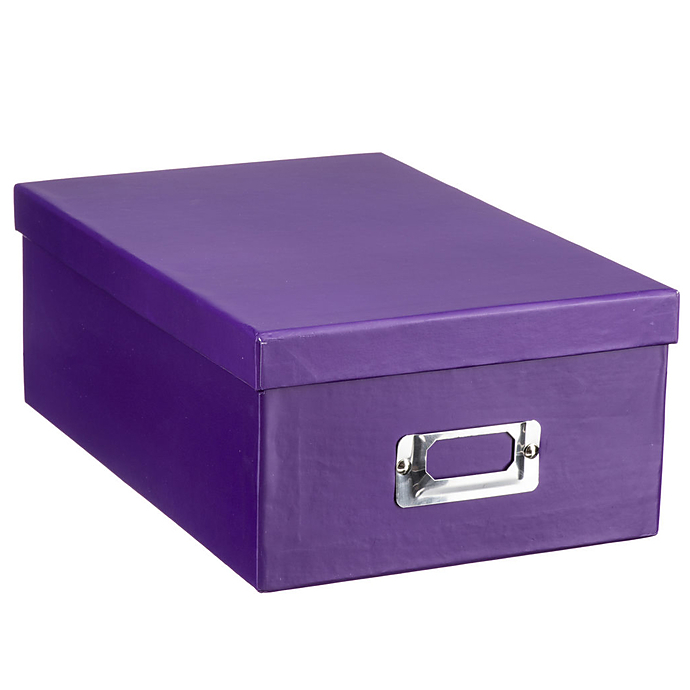 Pioneer Photo Albums 4x7 Photo Storage Box Purple Storage Pioneer