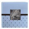 Pioneer 4 x 6 In. Baby Embroidered Frame Fabric Album 2-UP (200 Pages)-Blue
