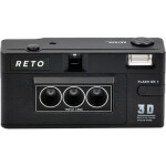 Reto 3D Film camera with three lenses and built-in flash