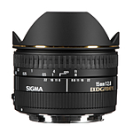 Sigma EX DG Diagonal 15mm f/2.8 Fisheye Lens for Canon Mount - Black