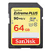 SanDisk Extreme Plus SDXC 64GB UHS U3 Class 10 up to 90MB/s Read 60MB/s Writ