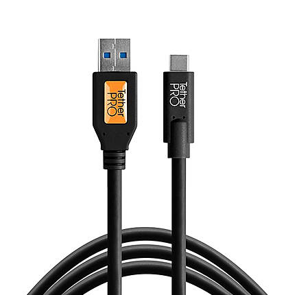 Tether Tools TetherPro USB 3.0 to USB-C Cable 15ft Black