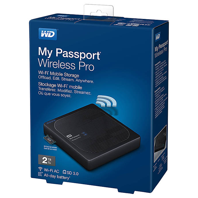 Western Digital 2tb My Passport Wireless Pro Usb 30 External Hard Drive Memory And Storage 8222