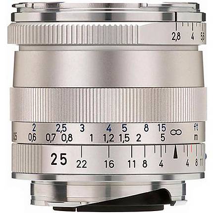 Zeiss Biogon T 25mm f/2.8 ZM Wide Angle Lens - Silver