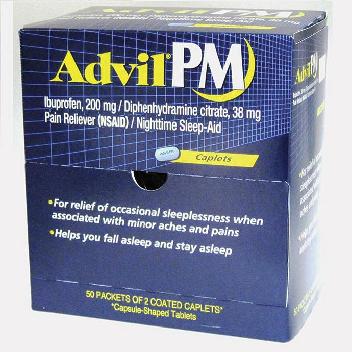Advil PM Caplets Box Of 50 2pks **EXPIRATION 5/2020 ONLY** Single