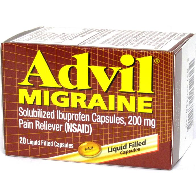 Advil Migraine LiquiGels 20ct Multi Dose Medicine Health & Beauty
