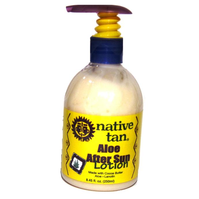 Native Tan Sunburn Relief Aloe Gel 8oz Lotions and Sunscreen at